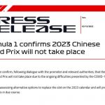 F12023赛季中国站被取消，葡萄牙站可能作为替代者！
