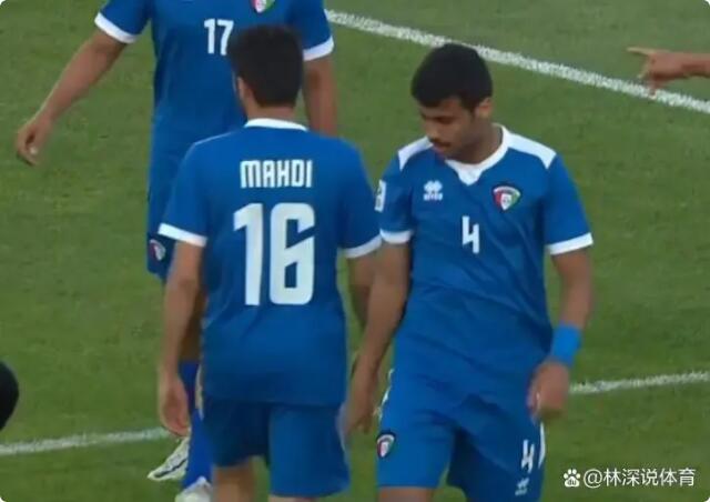 科威特球员在比赛中。