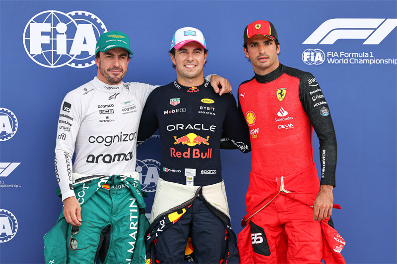 佩雷兹夺得迈阿密F1大奖赛杆位。 佩雷兹夺得迈阿密F1大奖赛杆位。
