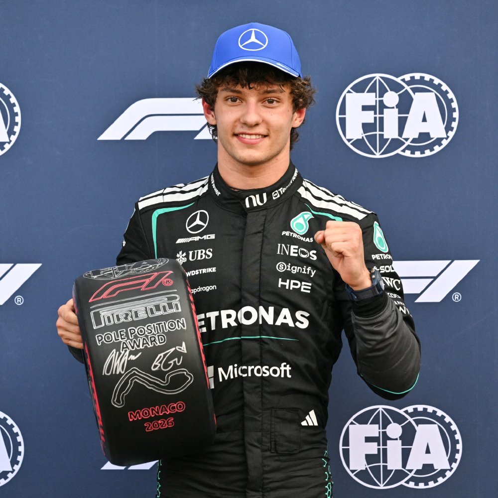 安东内利获得了摩纳哥F1大奖赛排位赛的杆位！